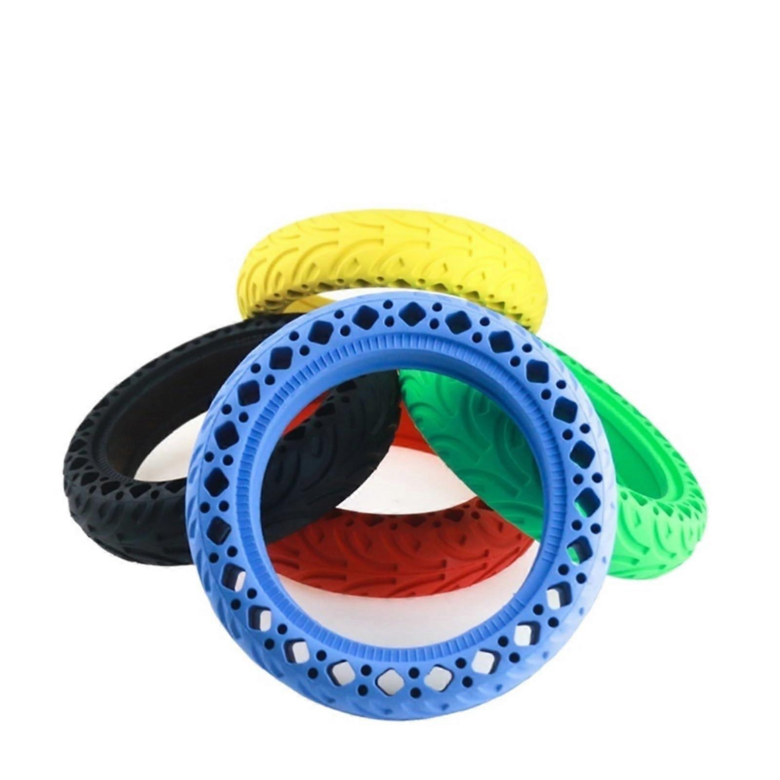 Longlasting tire, compatible with Xiaomi M365 PRO 1S, 8.5 inches, honeycomb, punctureproof (1 green, 1 red)