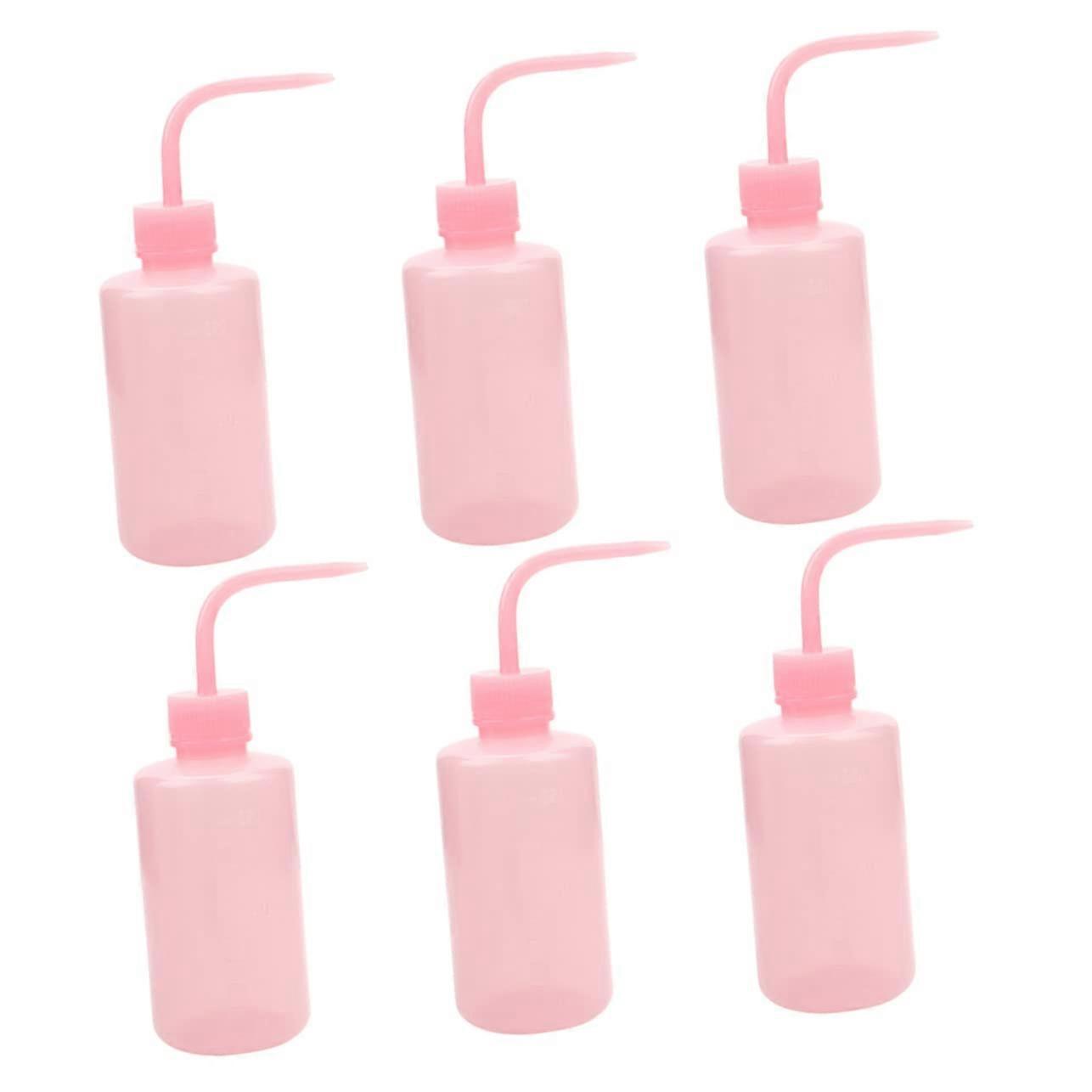 250ML Eyelash Cleaning Bottles 6Pack MultiFunction Plastic Squeeze Bottles for Eyelash Grafting and Gardening