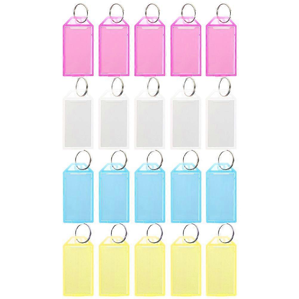 40Pcs Multi-function Key Labels Convenient Label Tags Portable Luggage Tags Key Accessory