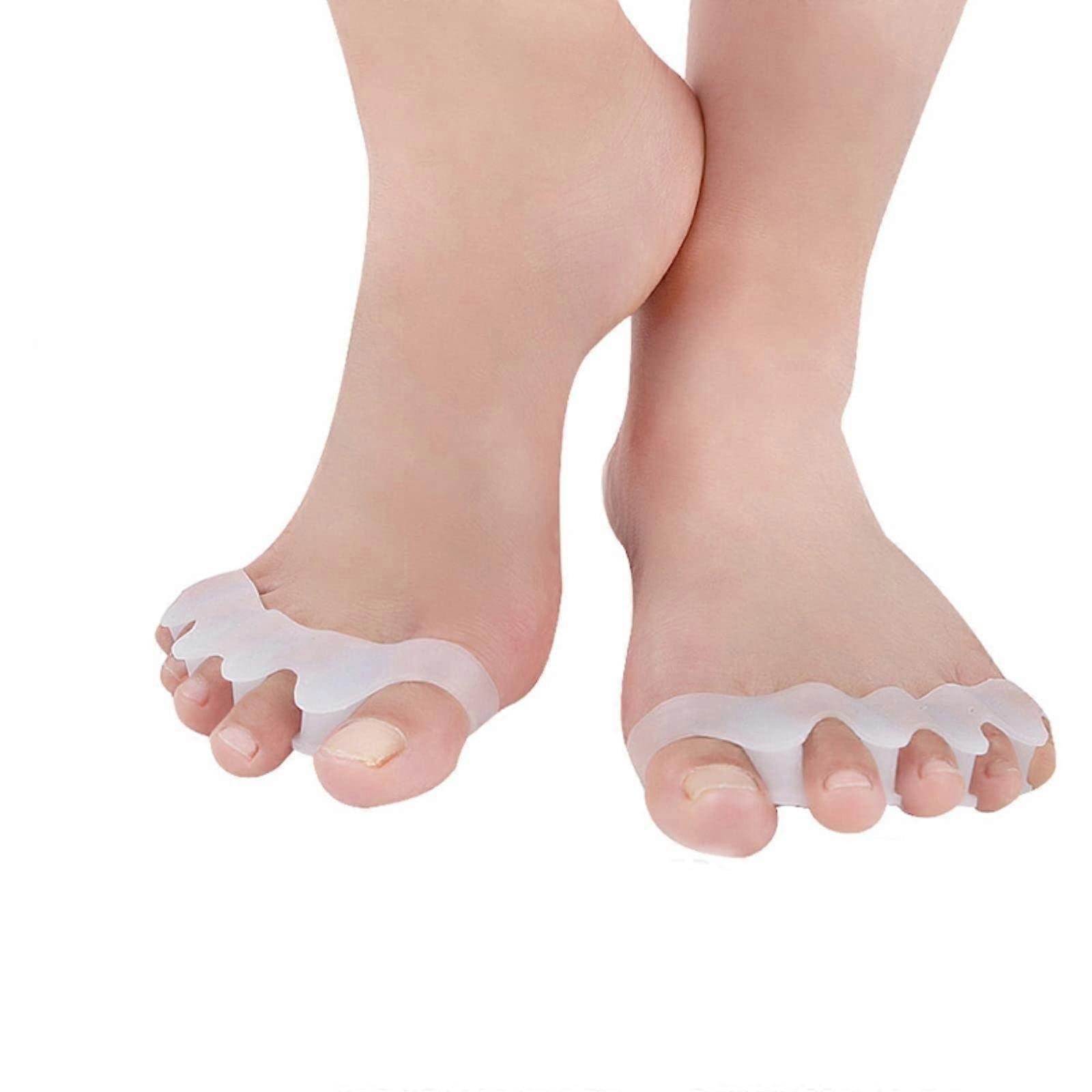 Gel Toe Separators 2/4/8 Pcs For Bunions And Overlapping Toes Toe Corrector Spacers Silicone Gel