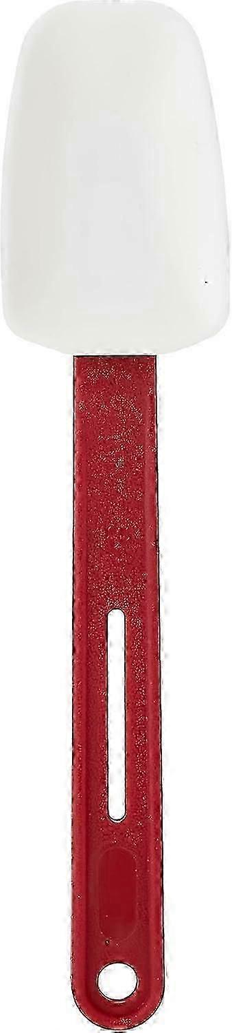 Cucchiaio a spatola resistente al calore per cucinare 255 mm/10 pollici, rosso, cucchiaio, resistente al calore fino a 260 ° C, resistente alle macchie, compatibile con pentole antiaderenti