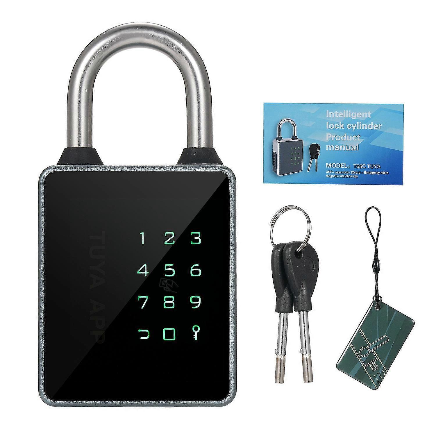 BT Keypad Smart Lock, Entry Front Door Lock Combination Lock, Water Resistant, APP Enabled