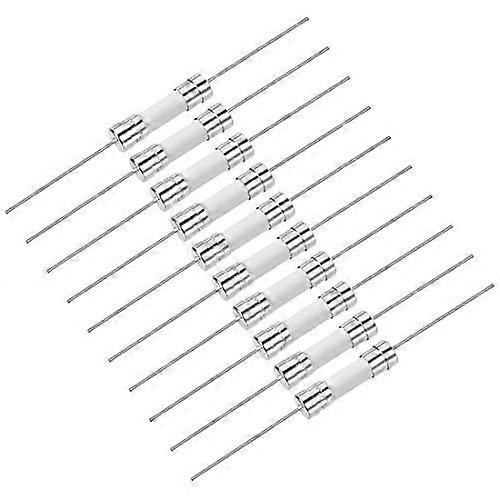 Delayed Fuse Axial Ceramic 5mm x 20mm 250V T8A - Pack of 10 Delayed Fuses for Electrical Applications