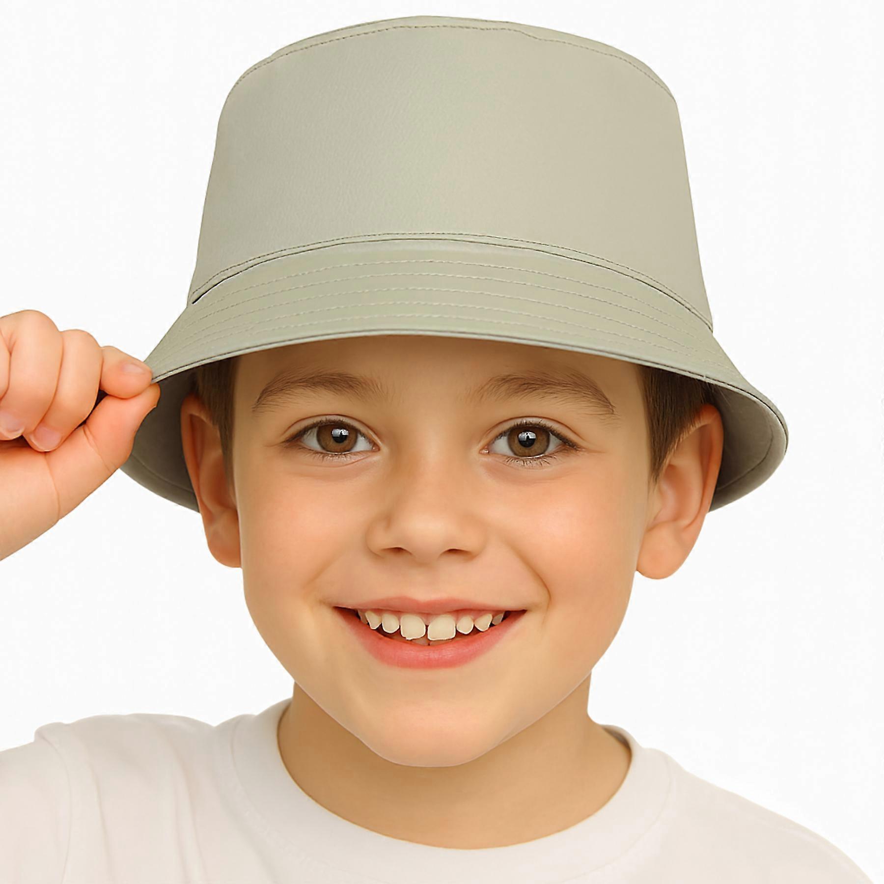 Girls Boys Bucket Hat 100%Cotton Foldable Summer Sun Hat UV Protection Beach Cap