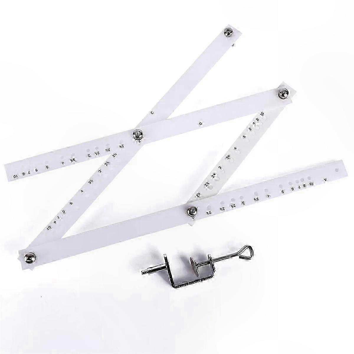 Adjustable Folding Ruler for Drawing, Copying, and Measuring - Ideal for Office, School, and Art Projects