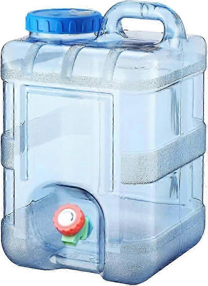 10-22L 带水龙头的水容器,带水龙头的便携式塑料水桶,易于清洁的不含 BPA 的饮料水载体,适用于户外露营、派对、货车、房车、