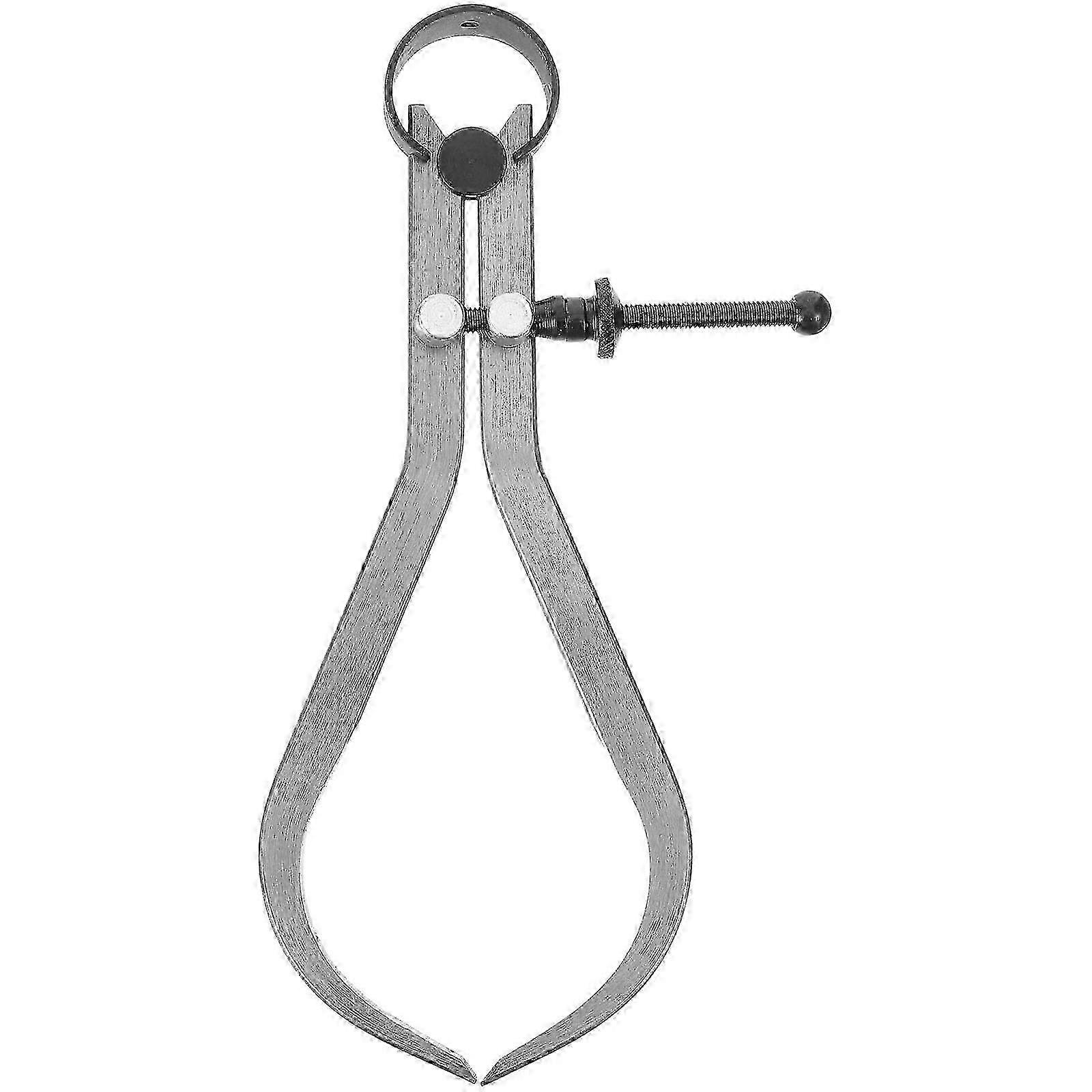 Portable Silver Caliper Tool for Inside & Outside Measuring, Wood Turning & Divider Applications, Size 18.1x7.3x1.7cm