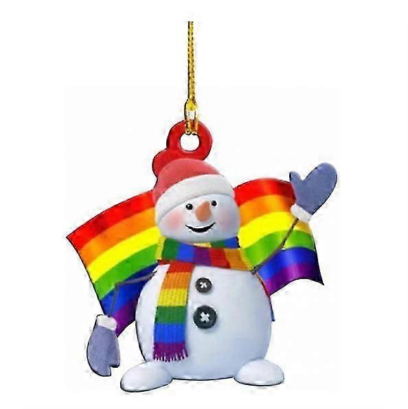 3 Piece Set Christmas Tree Hanging Pendant Christmas Snowman