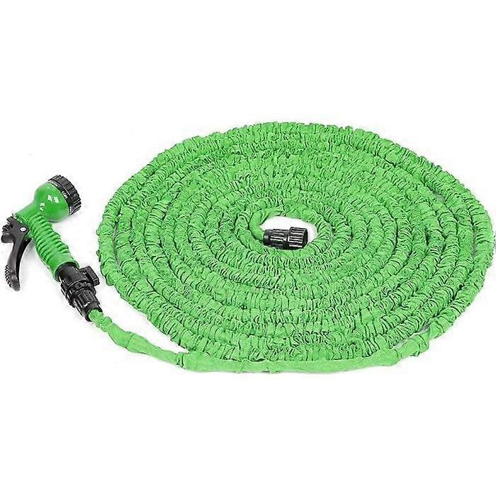 Expandable Garden Hose - XIANGMM - 15m - 7 Modes - Green