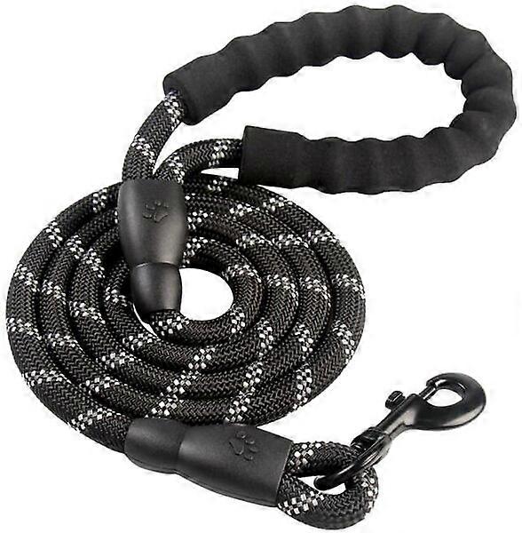 Dog leash, C18, with foam handle, visible at night for greater safety