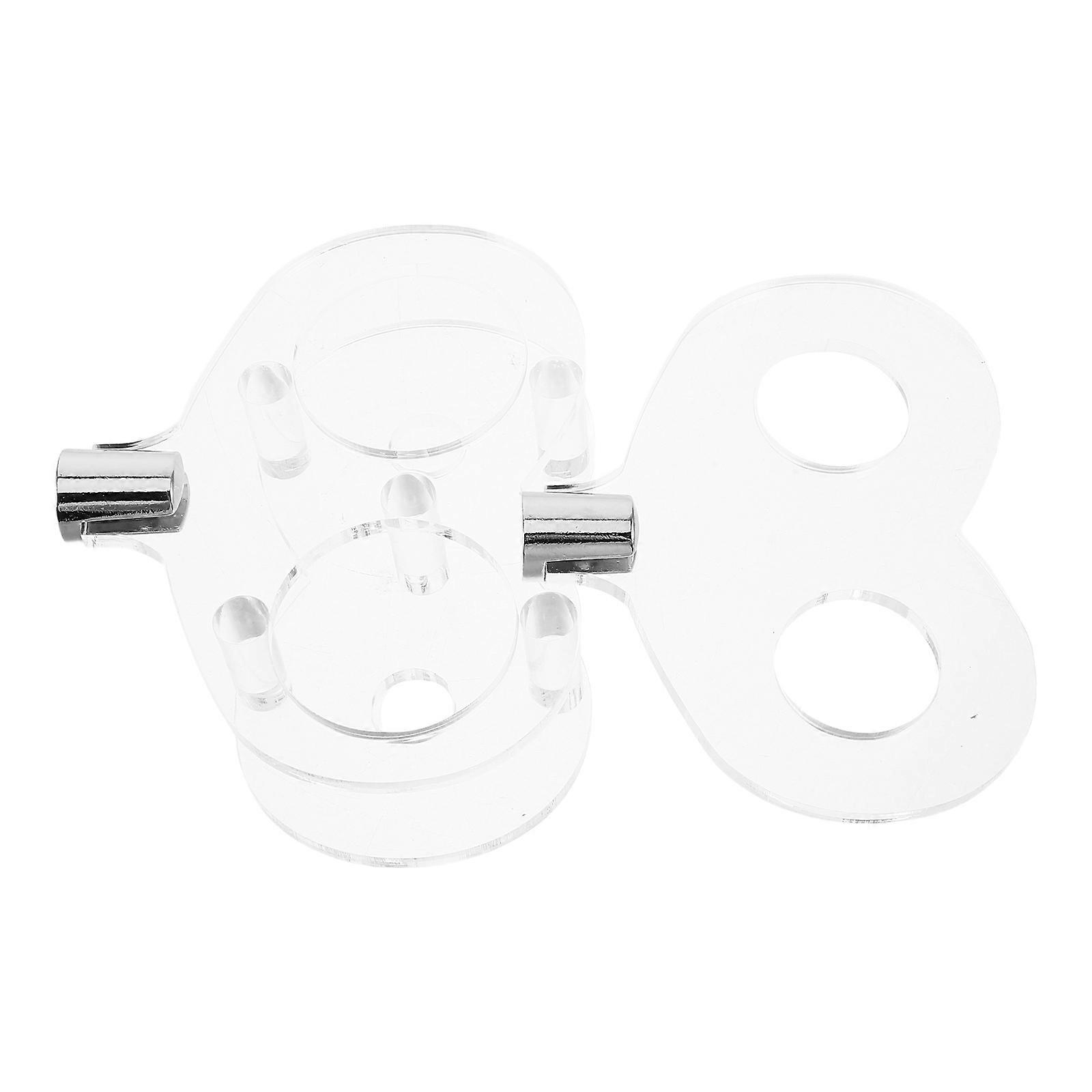 Light Sword Display Stand Sword Wall Rack for Decor 2Pcs Acrylic Holder Transparent