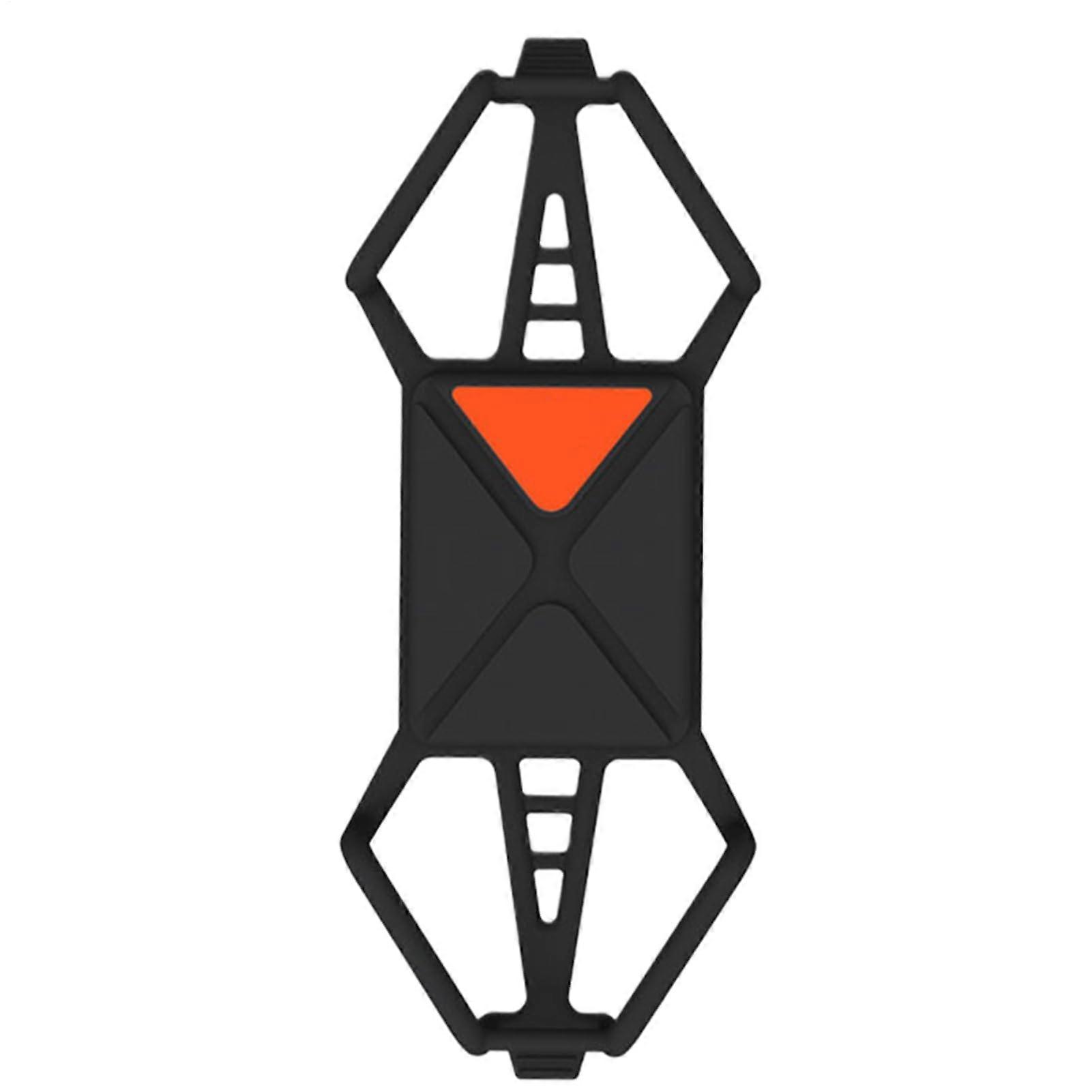 Phone Stand for Bike Silicone Phone Mount Quick Release Lock Multifunctional Stem Mount Navigation Strap Black