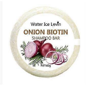 Onion and Biotin Shampoo Soap, 60g - Enriched with Rosemary Extract for All Hair Types, Moisturising and Smoothing