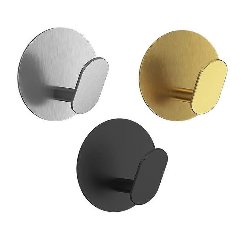 Self-adhesive stainless steel hooks, single hooks with diverse designs, load-bearing capacity of 5 kg for multi-scenario use