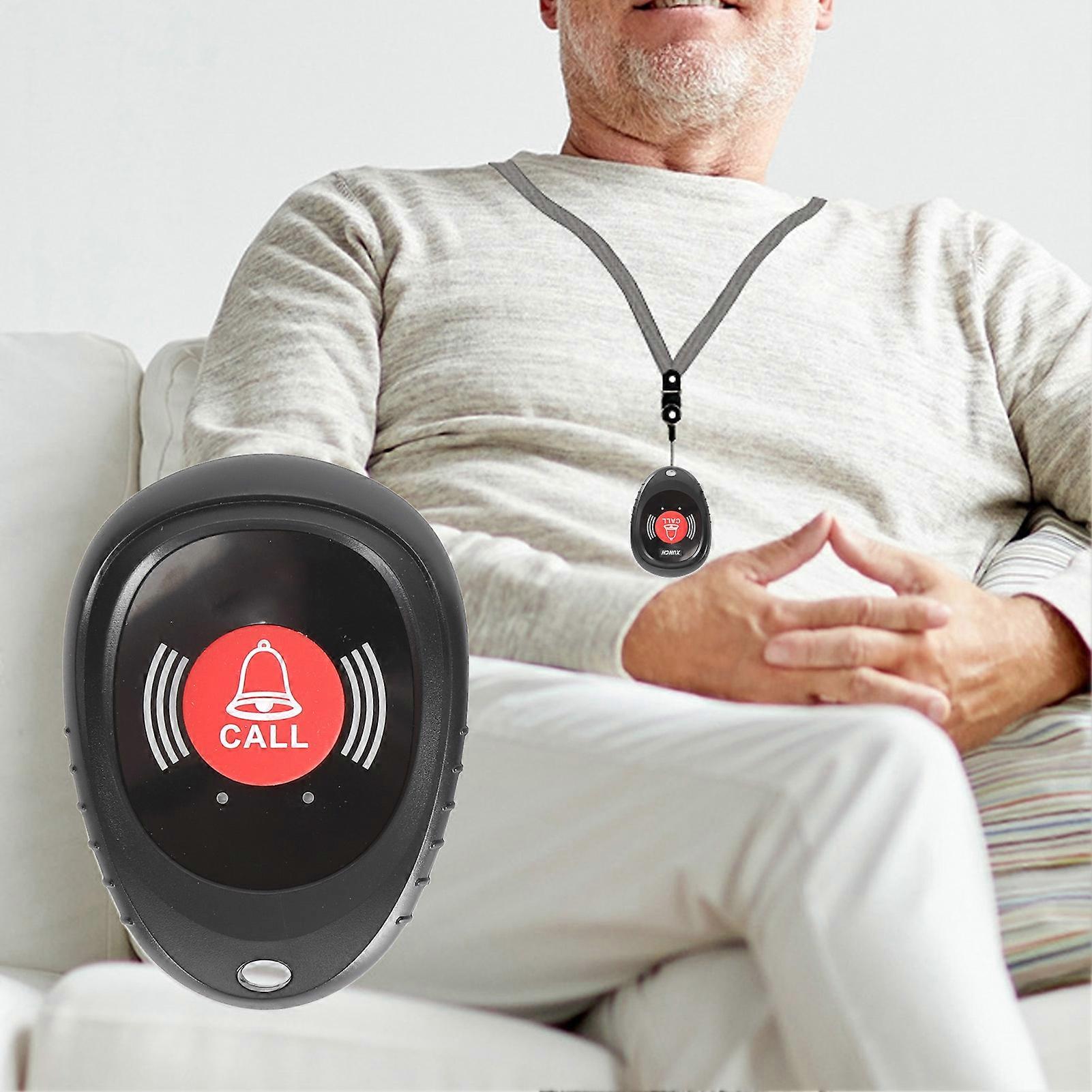 Wireless Caregiver Pager Call Button 3280.8ft Range Black