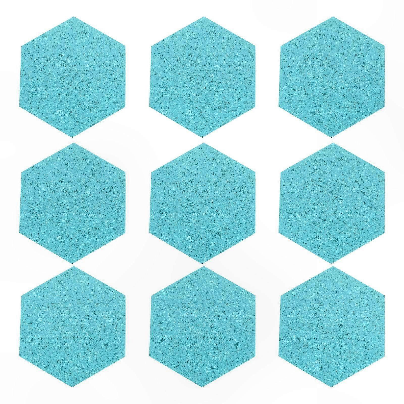 Self-Adhesive Felt Hexagon Wall Memo Boards, 12-Pack