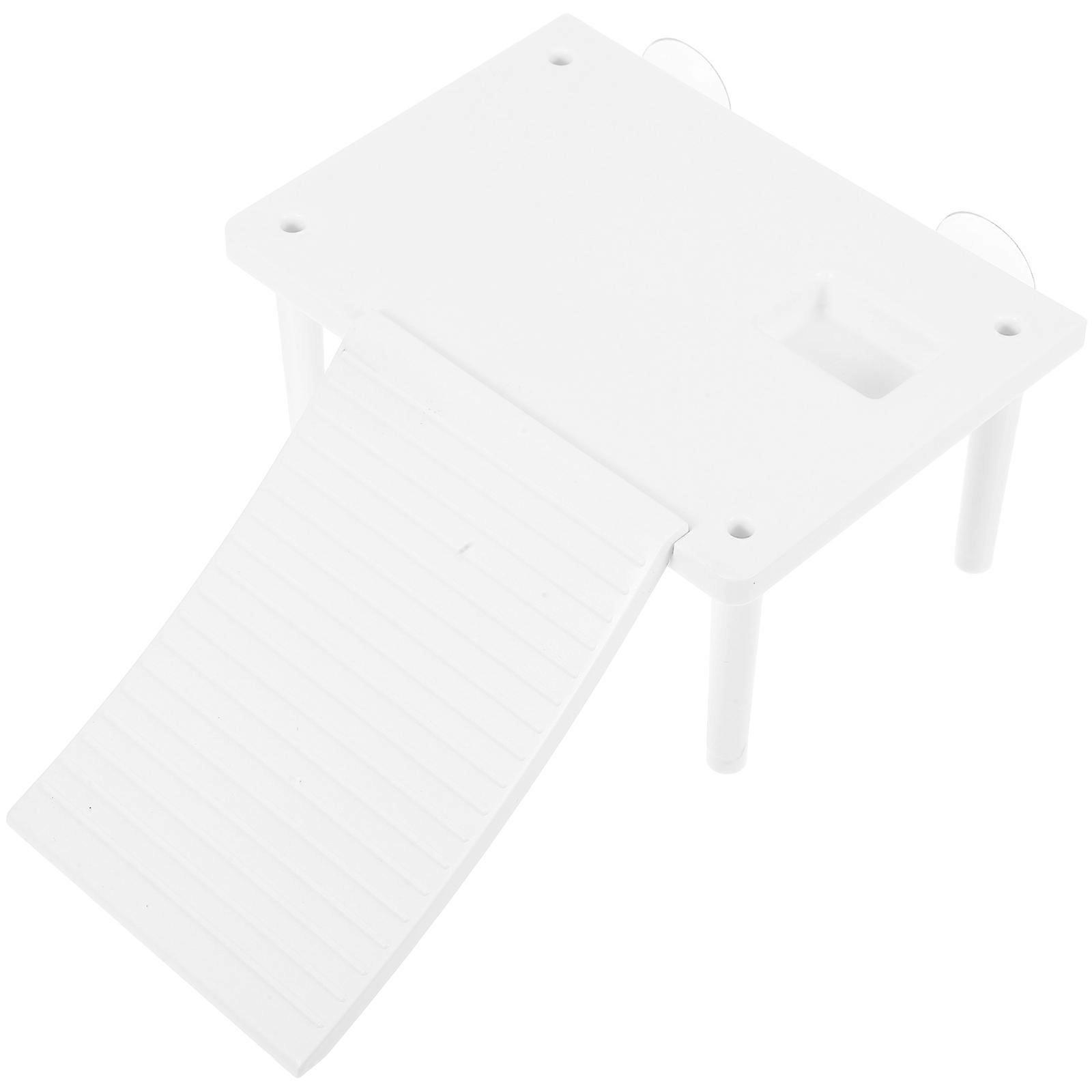 Turtle Floating Dock Reptile Terrarium Decor Spacious Environment Aquarium Landscaping Ornament For Turtles 8.7×5.5×2.4in Abs Floating Island 1Set