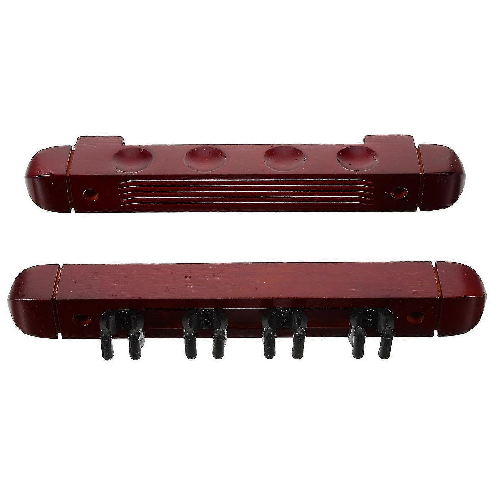 1 Satz Queue-Rack für die Wandhalterung Queue-Rack mit mehreren Schlitzen Queue-Gestell aus Holz Billard-Queuehalter27,00 x 3,00 x 3,00 cm SZRH A-S