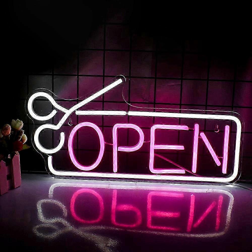 Dimmable LED Neon Light Bar for Cake Shop Decor - Open Sign Illuminated Business Signage Style K