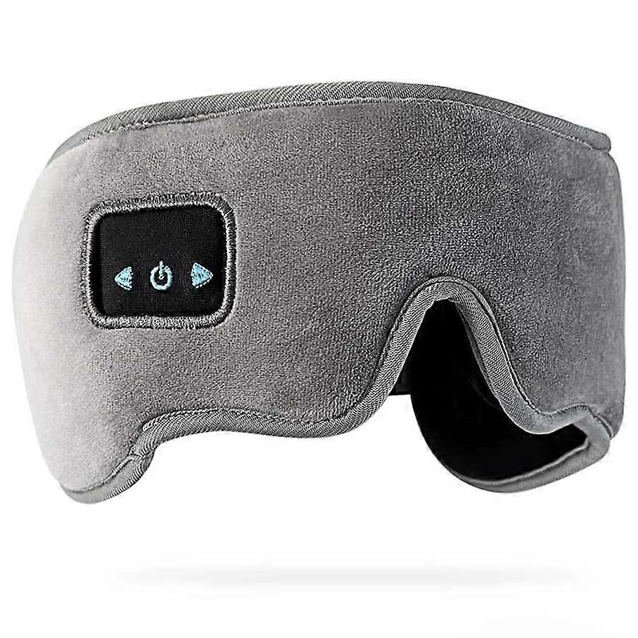 Bluetooth 5.2 Sleep Mask with HD Speakers Perfect for Side Sleepers & Workouts(Grey)