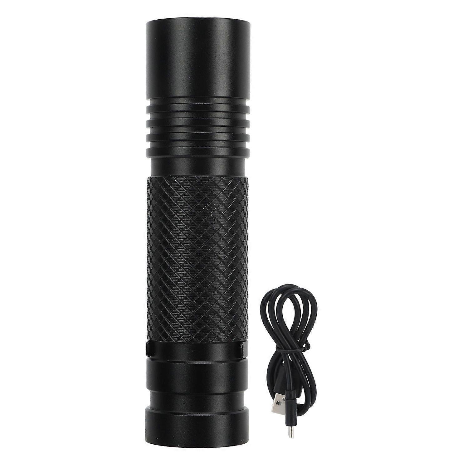 Portable Flashlight - High Brightness, Type C Rechargeable(Black)