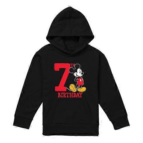 Disney Childrens/Kids Mickey Mouse Shirt Heather 7th Birthday Hoodie