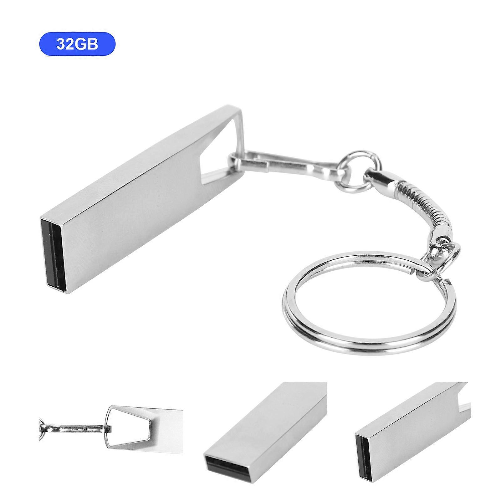 32GB High Speed USB 2.0 Metal Flash Drive Durable Bulk Memory