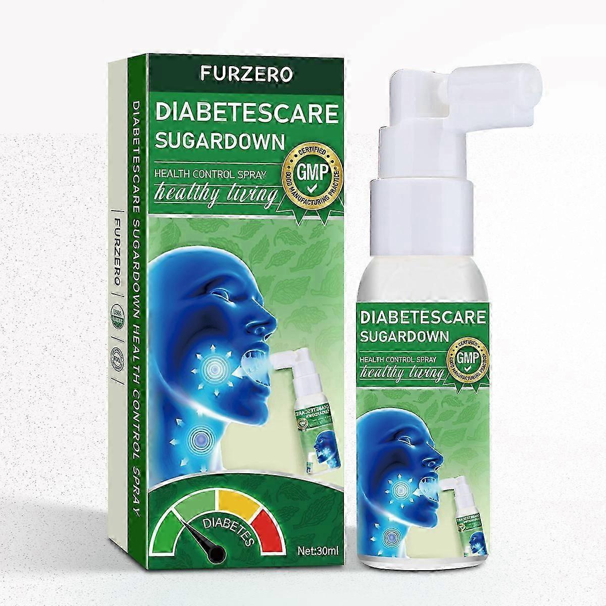 Furzero Diabetescare Sugardown Health Control Spray,Diabetes Care Sugar Down Health Control Spray,Furzero Respiclean Herbal Lung and Breath Spray