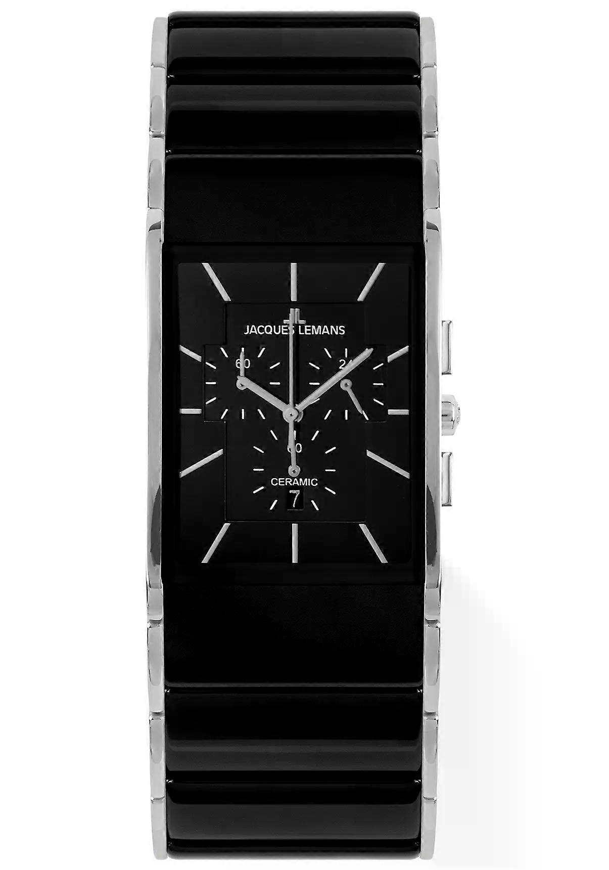 Jacques Lemans Chronograph Dublin HighTech Ceramic schwarz (1-1941A)