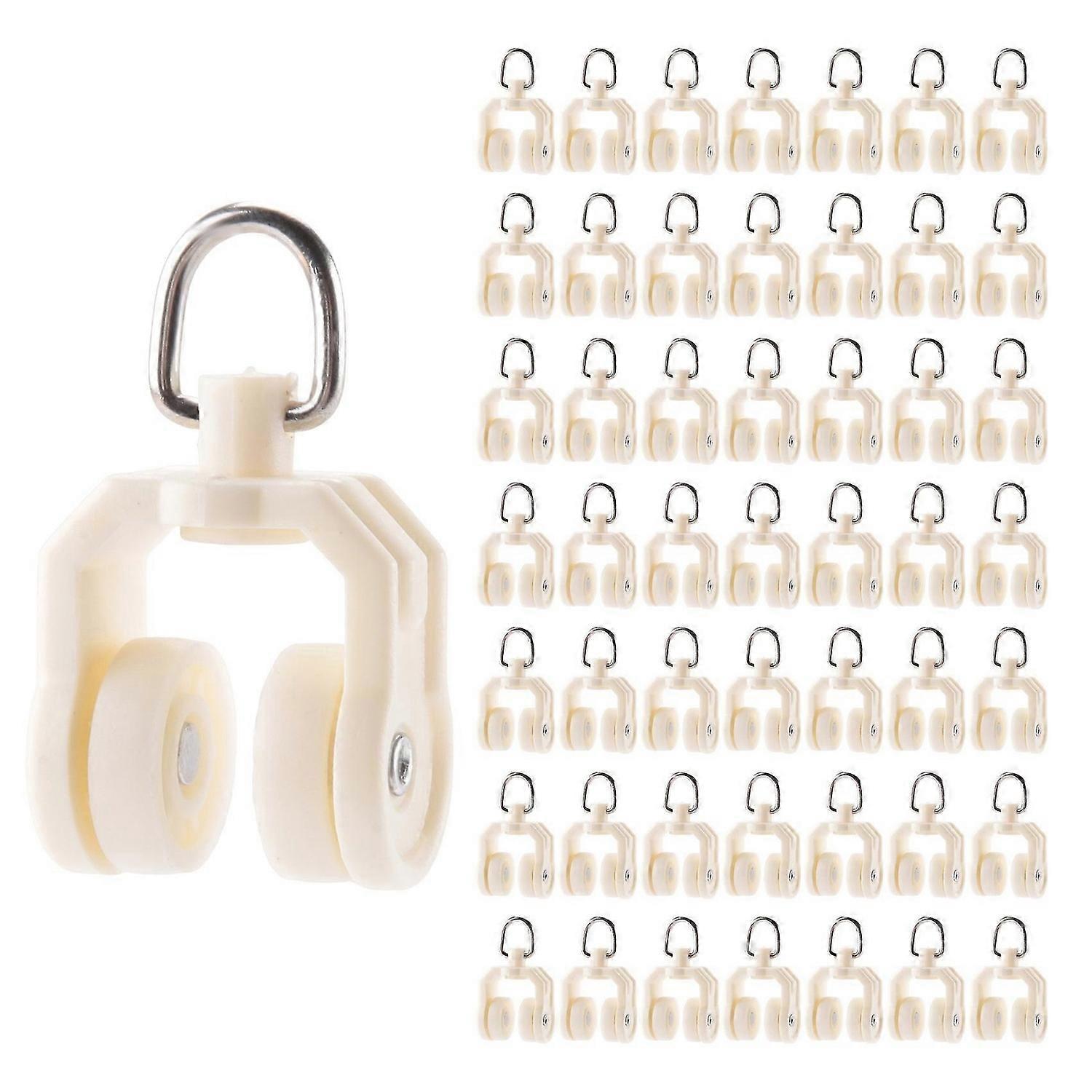 Ceiling Curtain Track Flexible Bendable Curtain Track Rollers Plastic Drapery Rail Sliding Glider for Shower Curtain