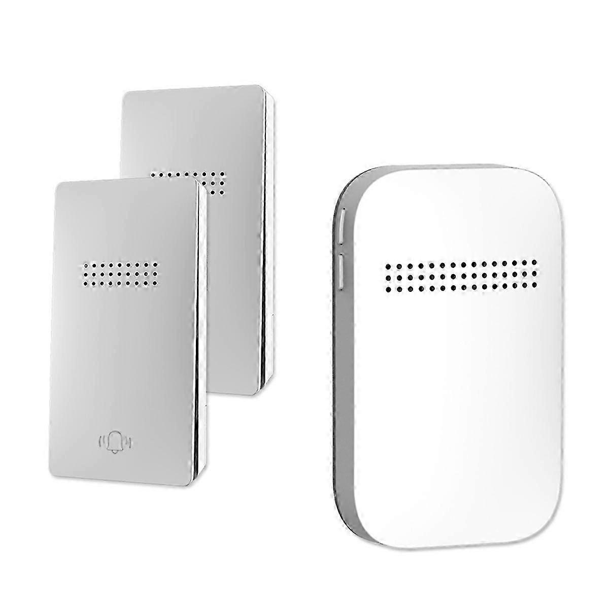 Outdoor Wireless Doorbell EU Plug Required Waterproof Self Powered Home Door Bell Chime Kit 38 Song