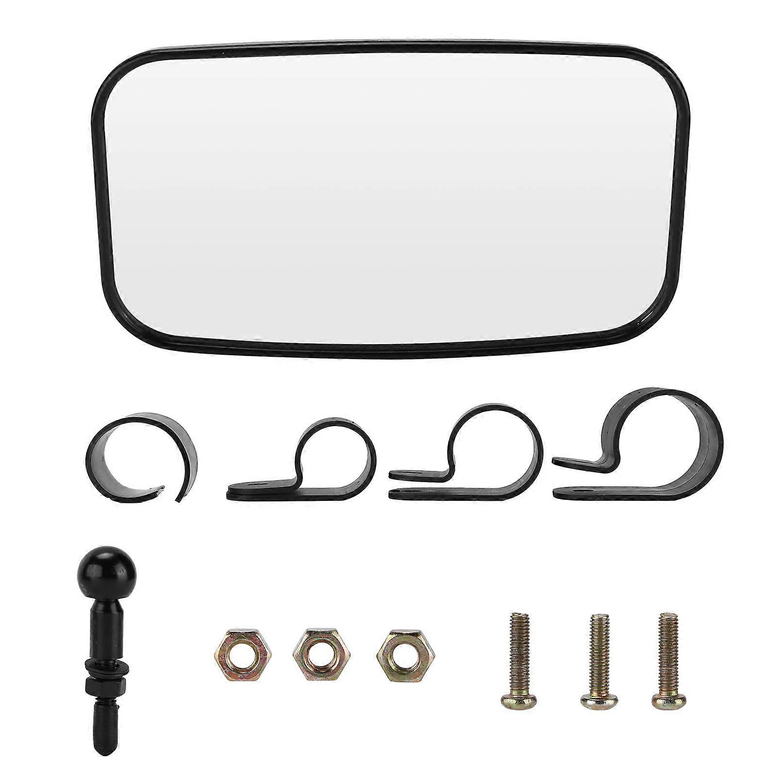 UTV Rearview Mirror Clear Panoramic ABS Glass Universal Modification for Off Road Vehicles