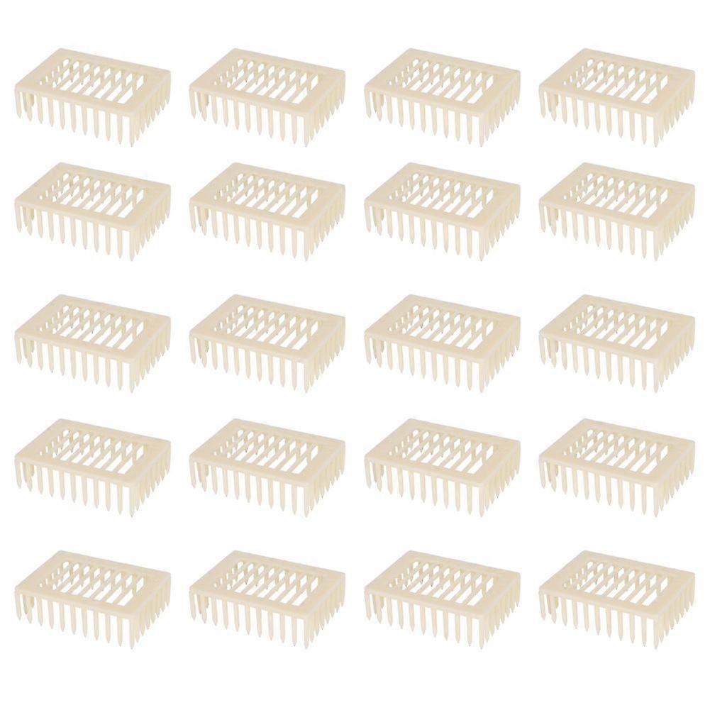 20Pcs Plastic Square Shape Queen Rearing Box Bee Cage Beekeeper Tool Beekeeping Equipment