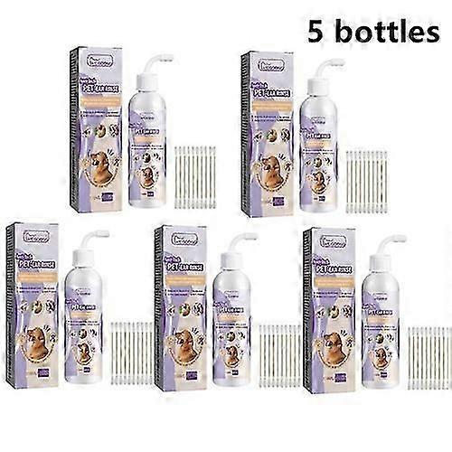 dog ear cleaning solution 118ml with cotton swabs