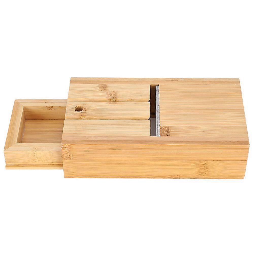 Adjustable Bamboo Soap Cutter Planer Tools HandMade Soap Making Supplies with Drawer
