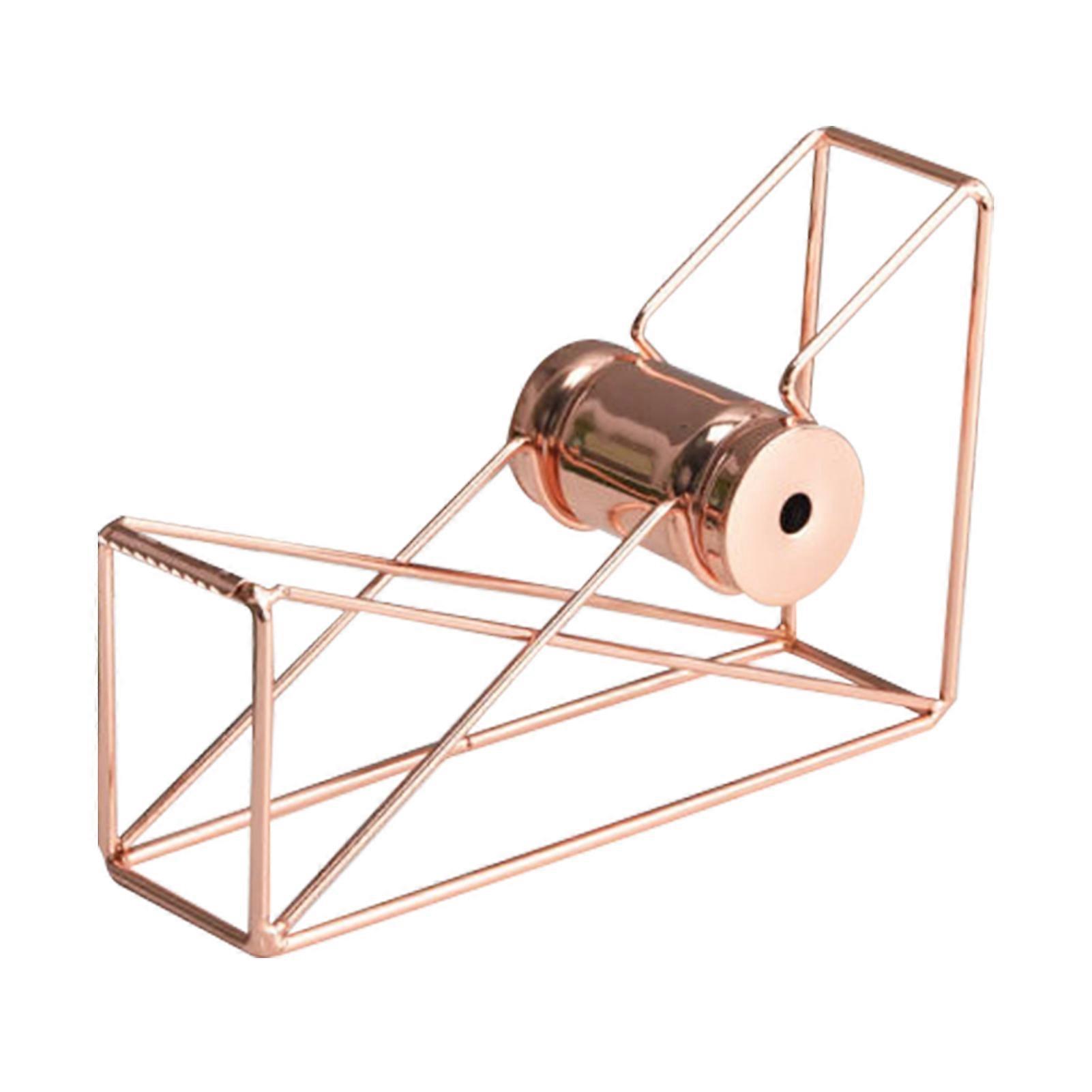 Desktop Adhesive Roll Holder Metal Hollow Tape Dispenser for School Office