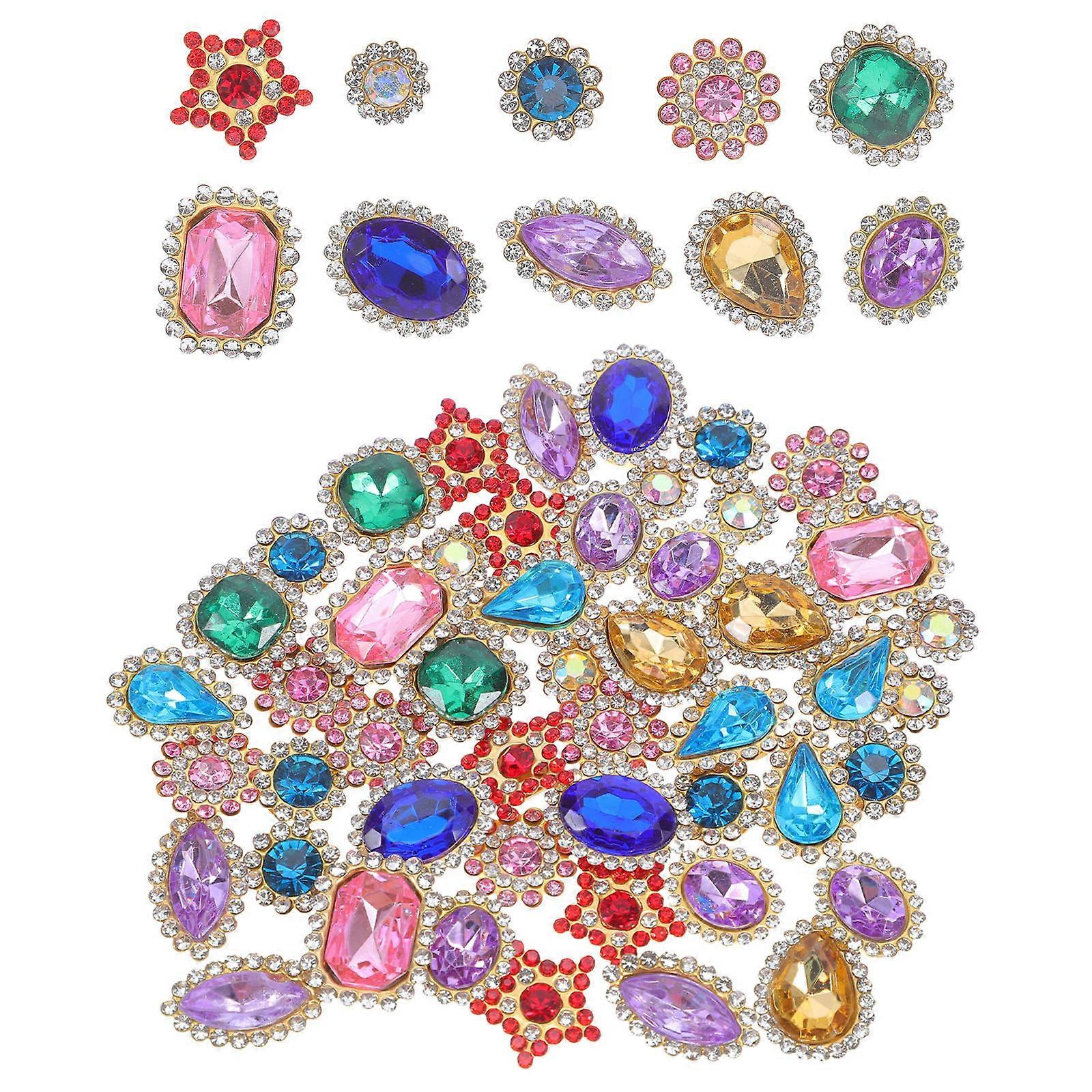 Crystal Flower Sew on Rhinestones for Sewing 200Pcs Assorted