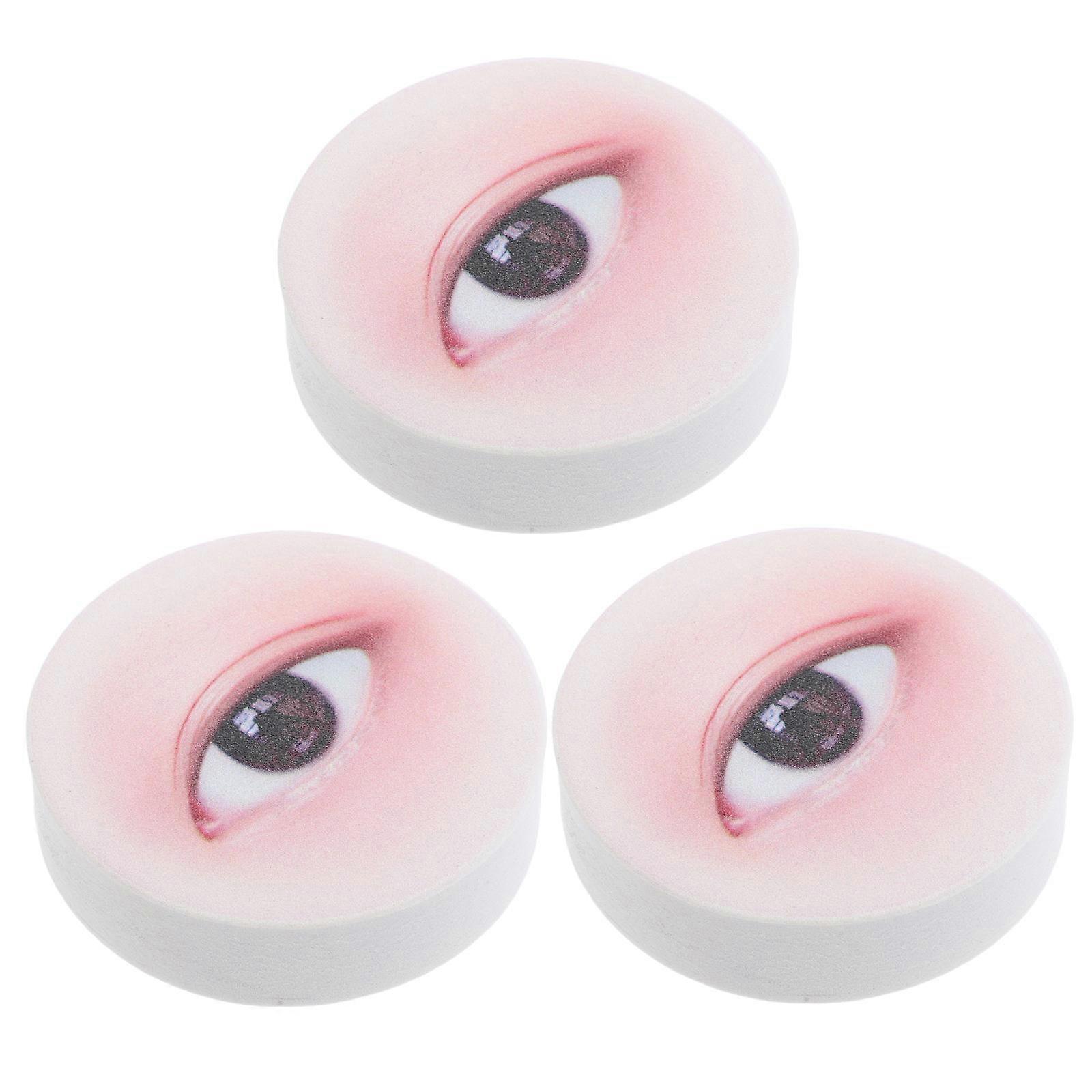 Beautiful Lash Mannequin Head for Eyelash Extension Practice 3Pcs Set