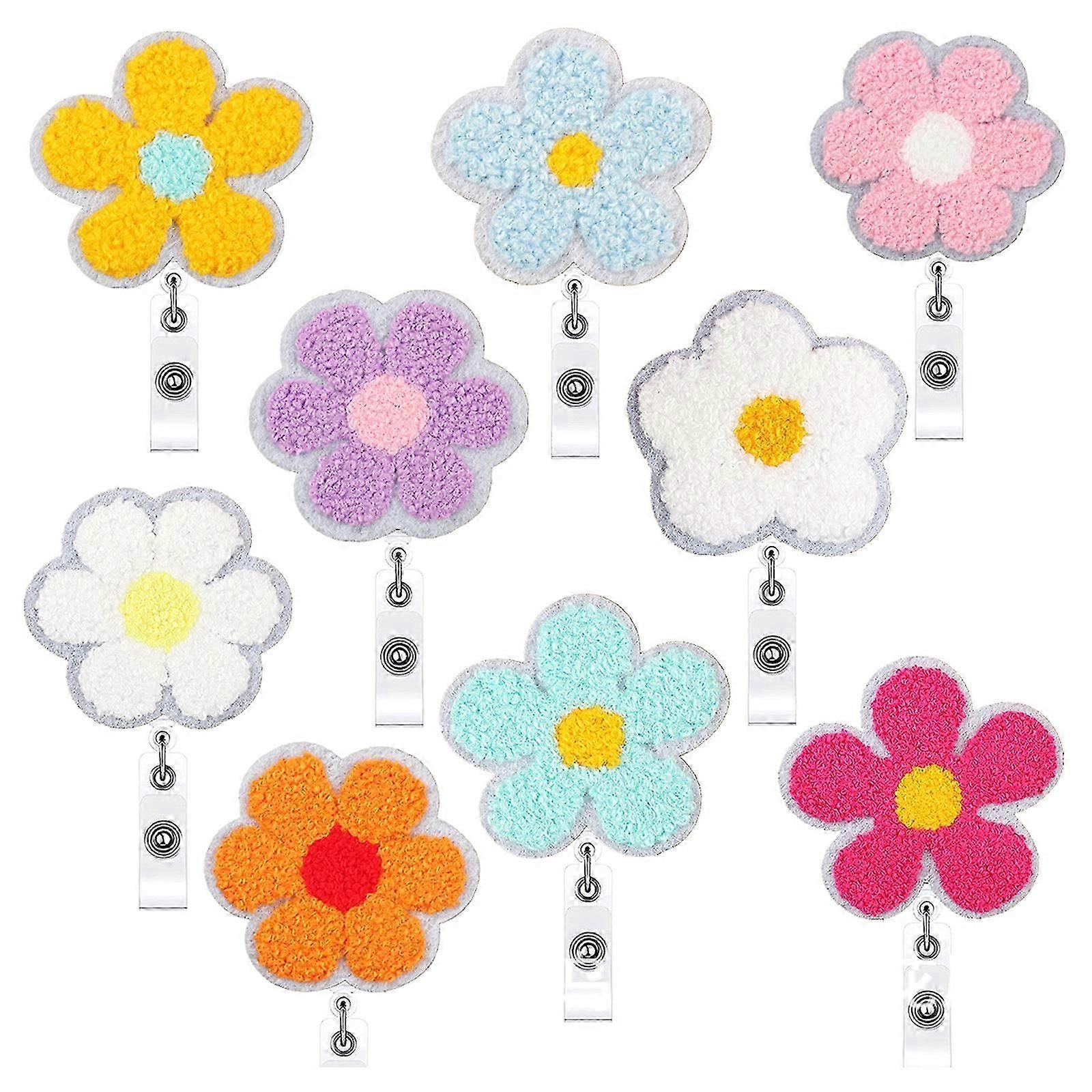 Practical Towel Embroidery Badges Clip With Sturdy Metal Fasteners for Office School Use Multicolor Cs