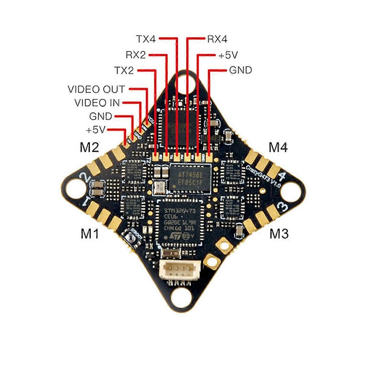 CRAZYG473 V1.0 AIO 5in1 Flight Controller Built-in UART ELRS Receiver