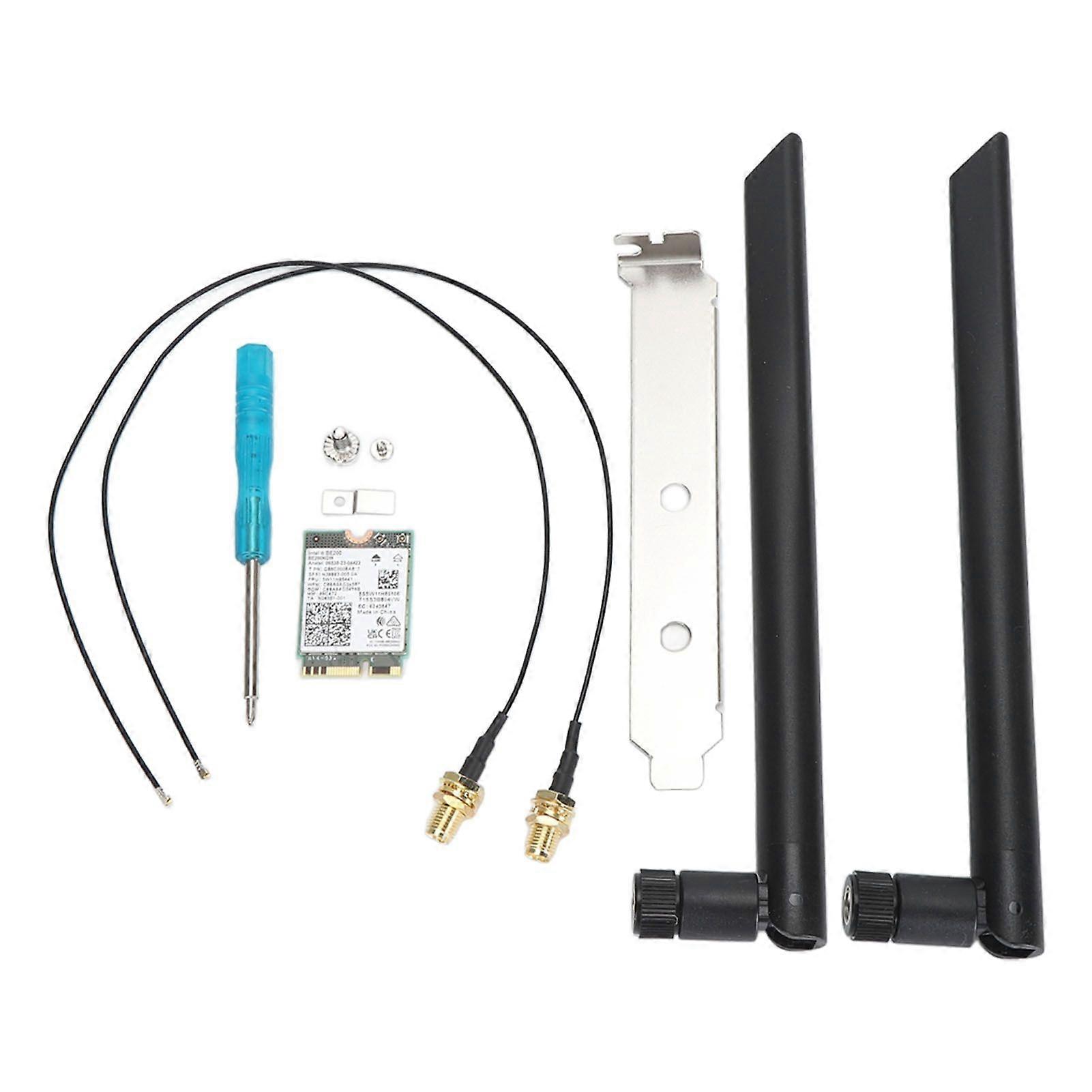 BE200NGW WiFi 7 Network Card for Intel BE200 8774Mbps Supports MU MTMO Bluetooth 5.4 WiFi Card for Windows 10 11