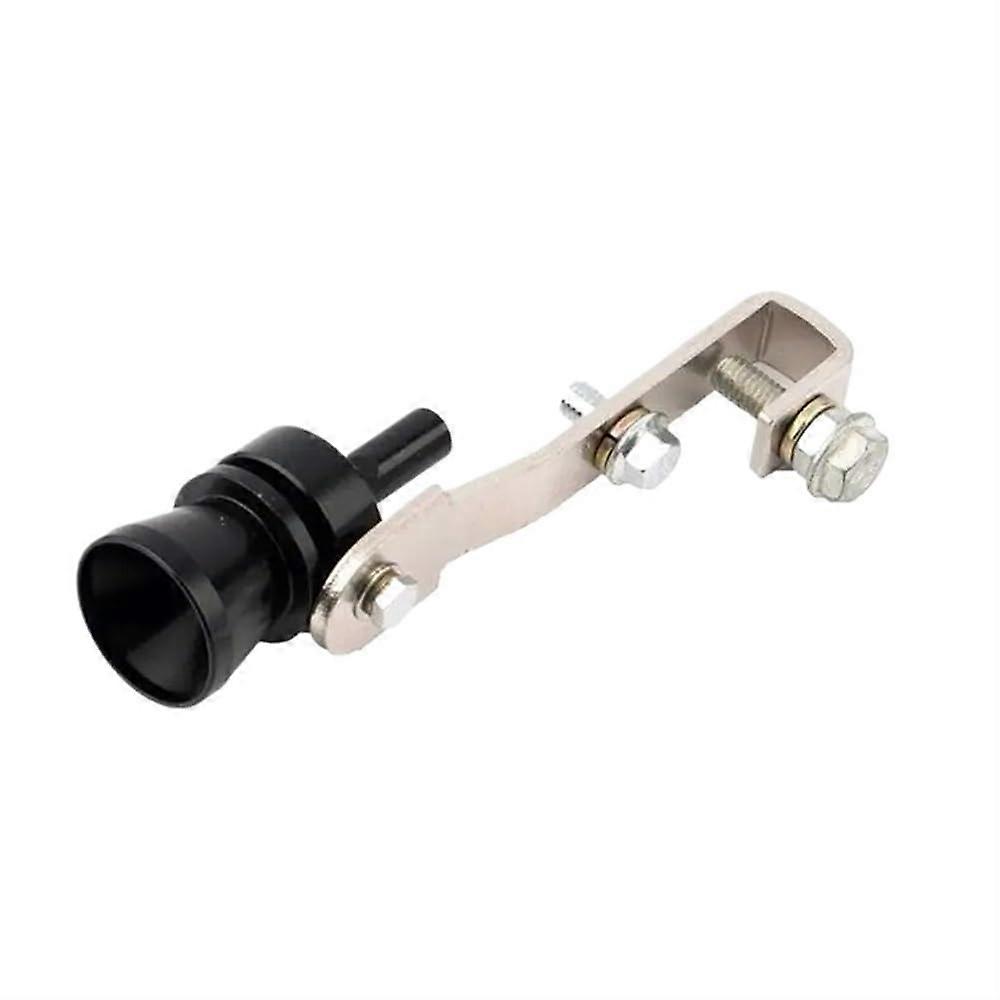 End Tailpipe Exhaust 1pc Universal Turbo Whistle Noise Amplifier Car Muffler Black S