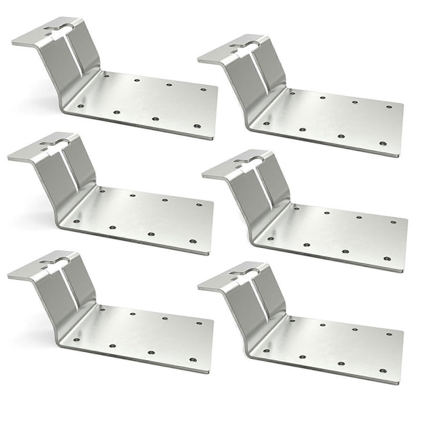Mounting Brackets 6Piece Set, Wooden Mounting Brackets, Durable and LongLasting for Projects and Repairs
