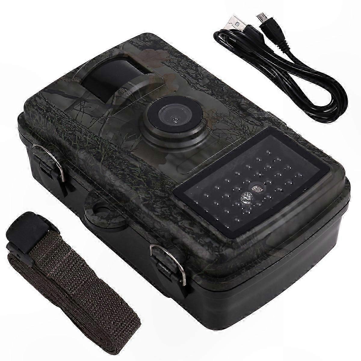 HD Infrared Night Vision Camera with 2.0" TFT Display, 1080P Resolution, IP66 Waterproof, Wildlife Trail Cam