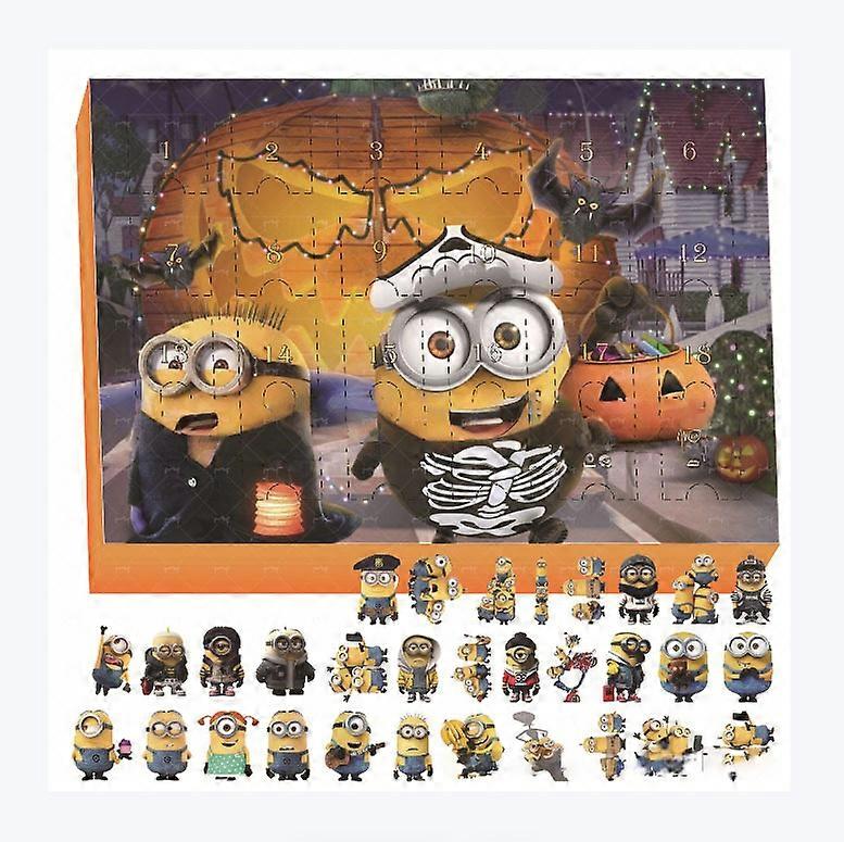 2025 Minions Halloween Blind Box Christmas Advent Calendar 24 Countdown Surprise Box
