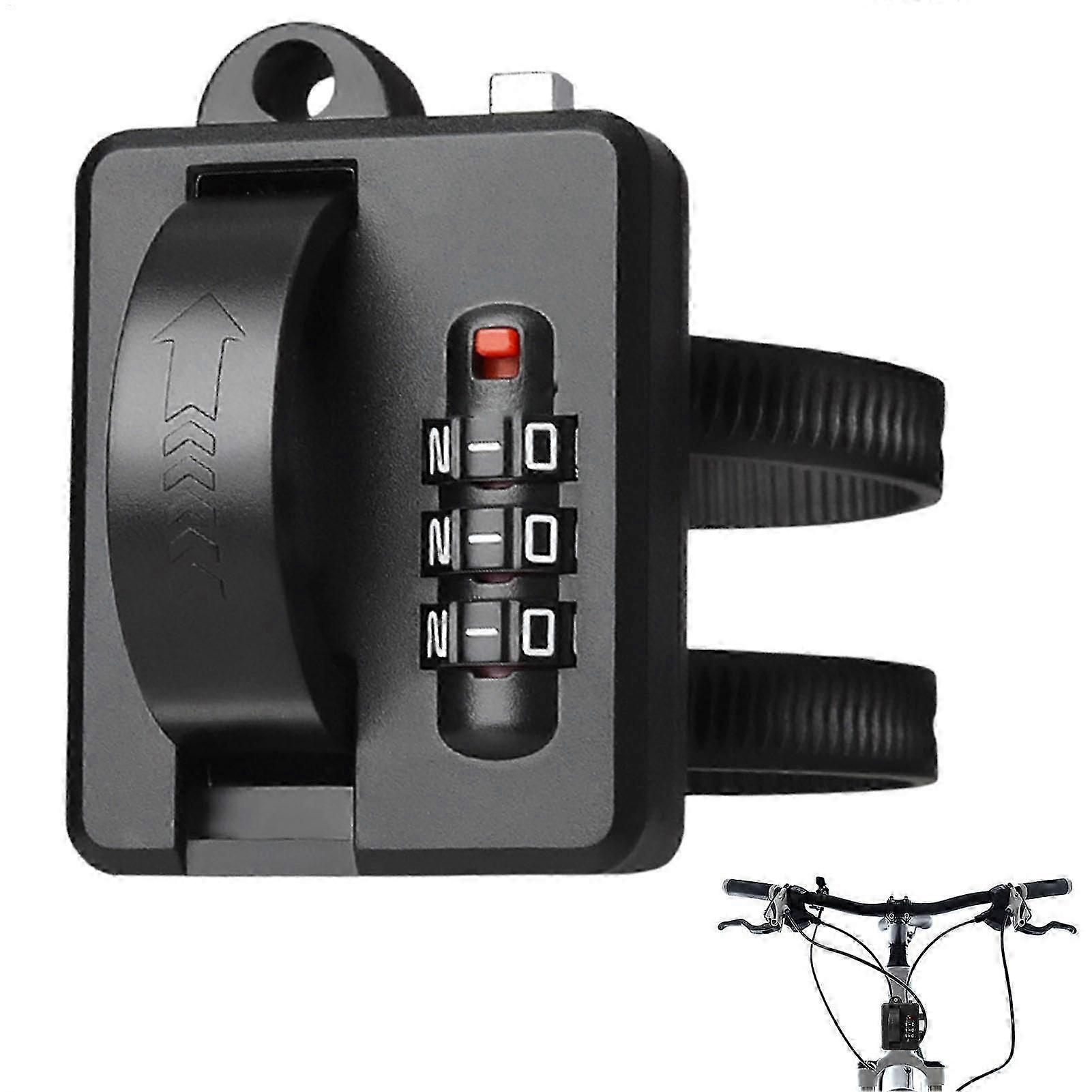 Motorcycle Helmet Locks AntiTheft, Handlebar Helmet Lock, Safety Combination Lock