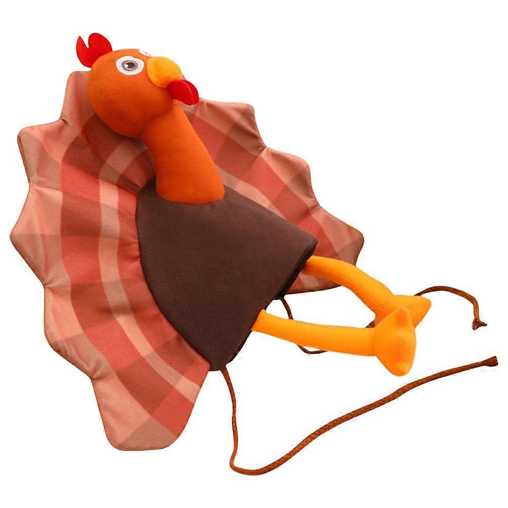 Festive Hat Turkey Shaped Hat for Carnival 4Pcs Assorted Cap