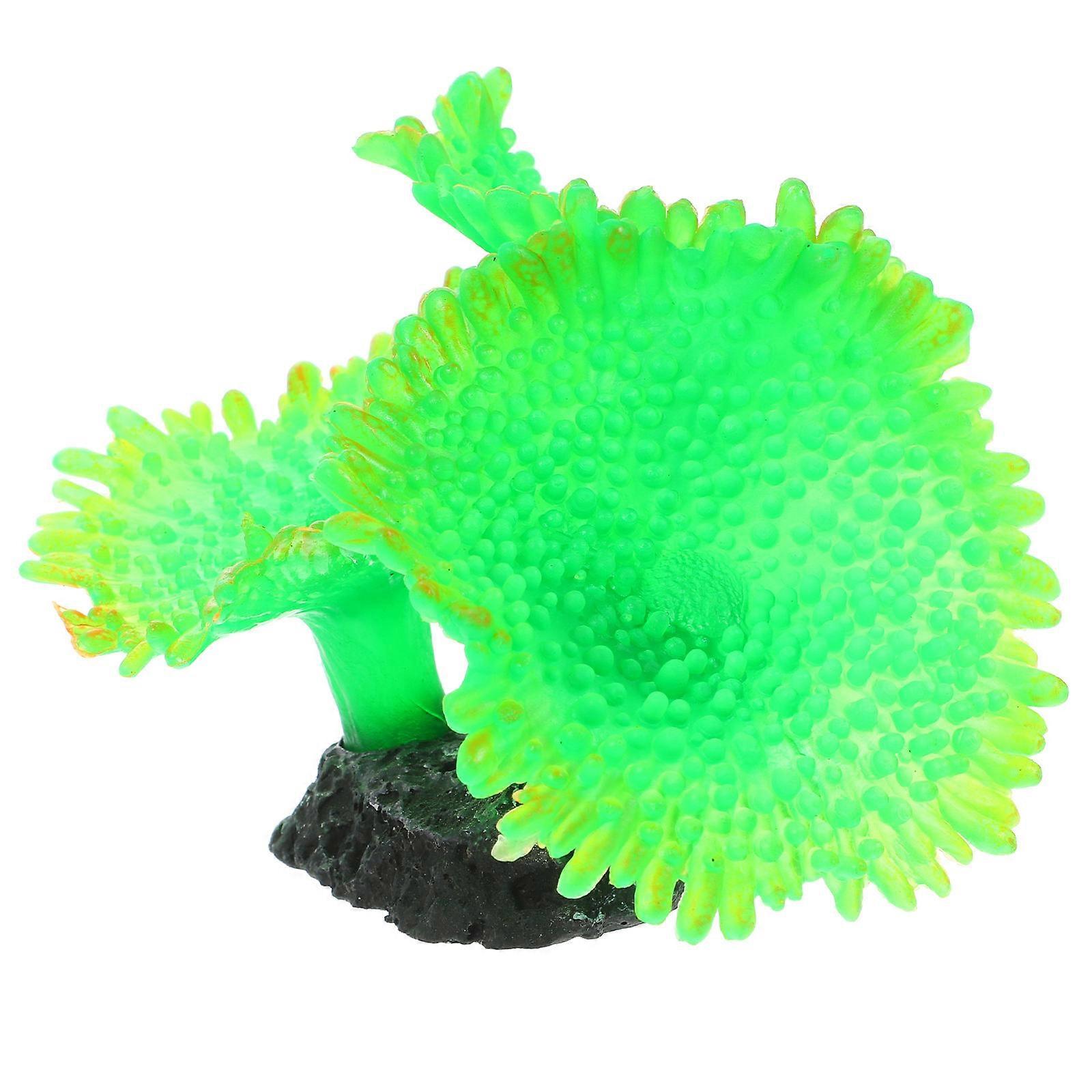 Silicone Coral Figurine for Aquarium Supply 5Pcs Assorted Model