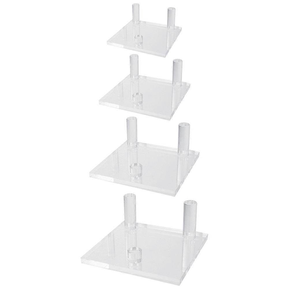 Geodes Agate Stands Clear Acrylic Display Stand for 8Pcs Collection