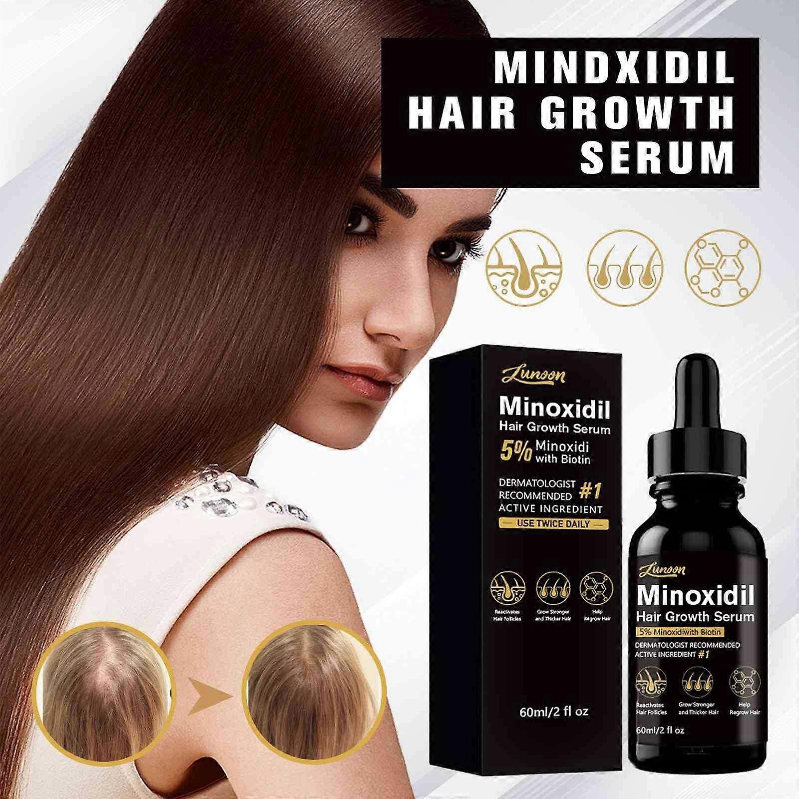 Essence capillaire Midil anti-chute, liquide pour la croissance des cheveux, nutriment dense pour la croissance des cheveux